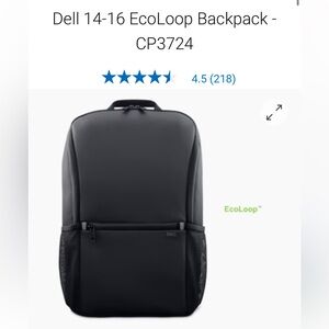 Dell EcoLoop Sleek Black Backpack